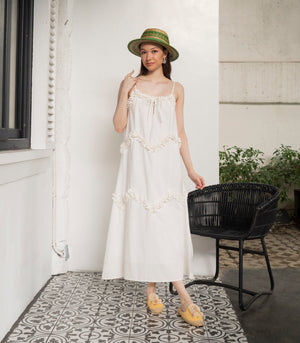 Tamaki A-Line Dress (Dove)