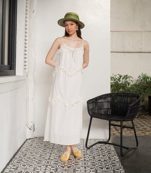 Tamaki A-Line Dress (Dove)