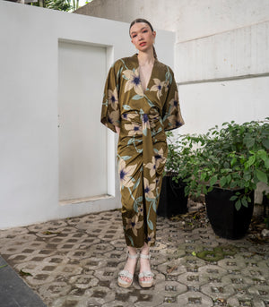 Marana Tha Renata Kimono Dress (Olive)