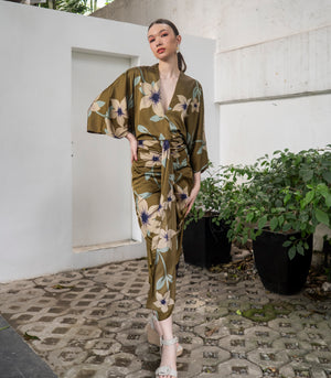 Marana Tha Renata Kimono Dress (Olive)