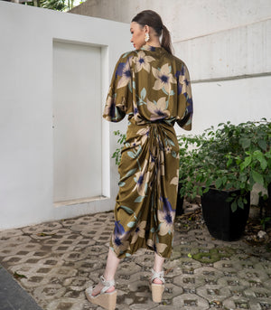 Marana Tha Renata Kimono Dress (Olive)