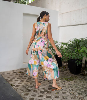 Marana Tha Fernandez Vest and Culottes Set (Painterly Florals)