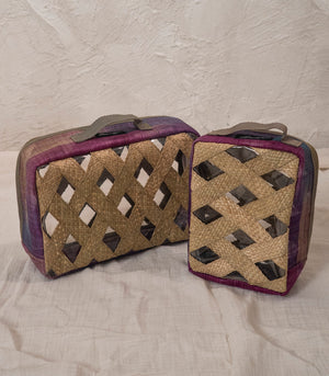 Abaca Talunay Toiletry Bag  (Fucshia Multi)