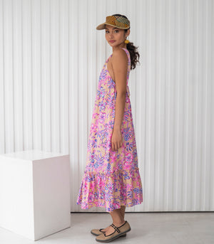 Casita Leiana Dress (Printed Pink)