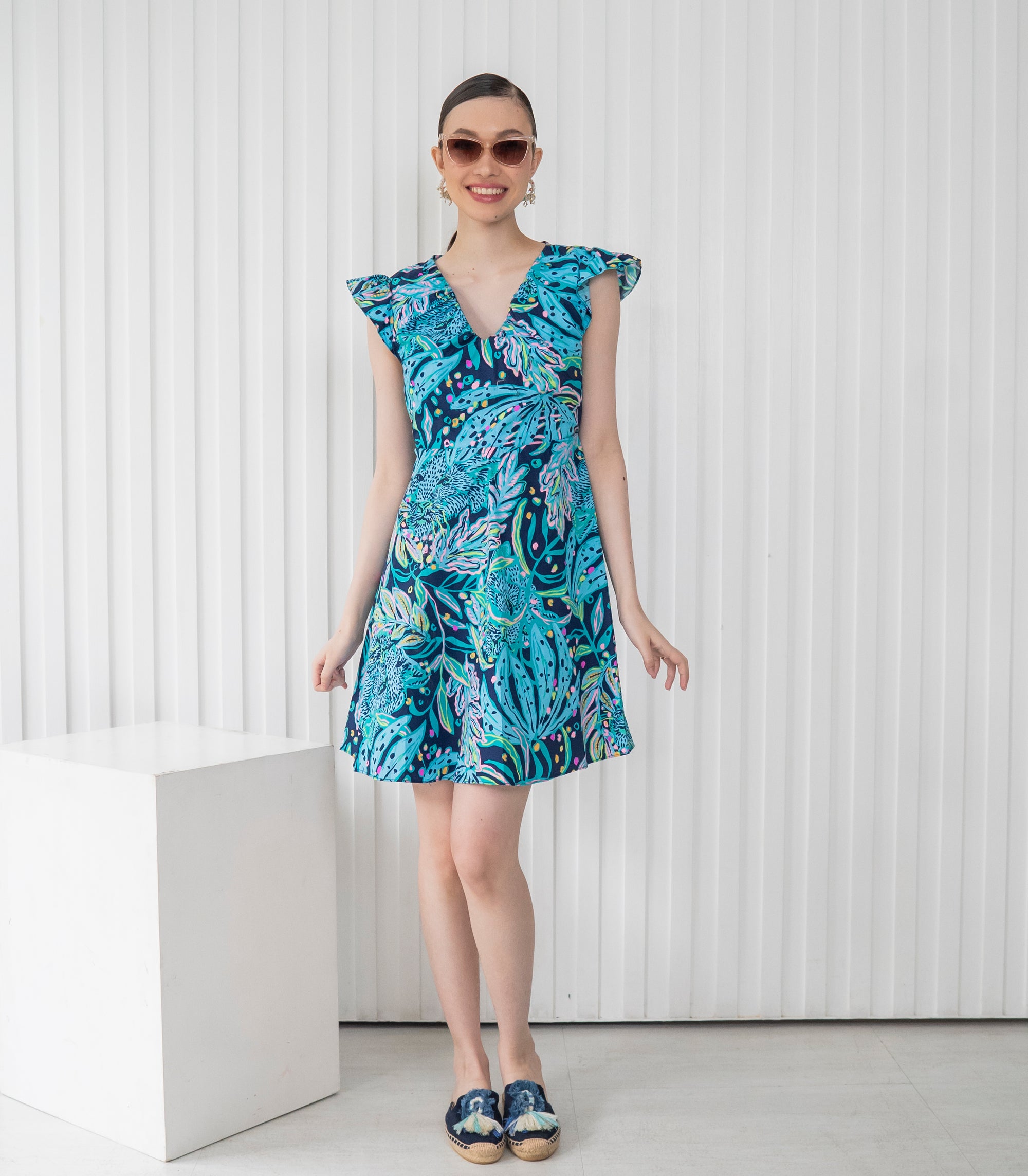 Casita Pualani Dress (Blue Print)