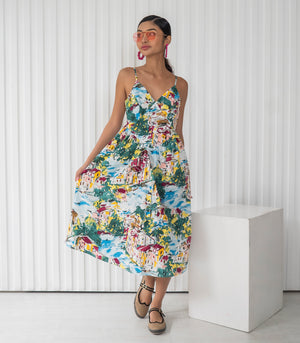 Casita Pisco Dress (Town Print)