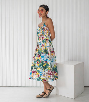 Casita Pisco Dress (Town Print)