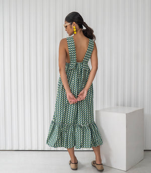 Casita Leiana Dress (Green/Black)