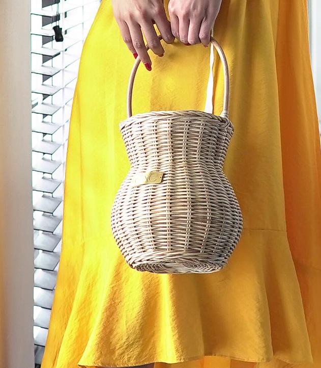 Urban outfitters rattan online bag